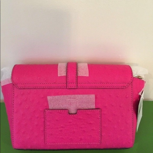 ((SOLD))!! ***** NEW Kate Spade Emmie Purse Ostrich Riverside pink $385 - Picture 6 of 8